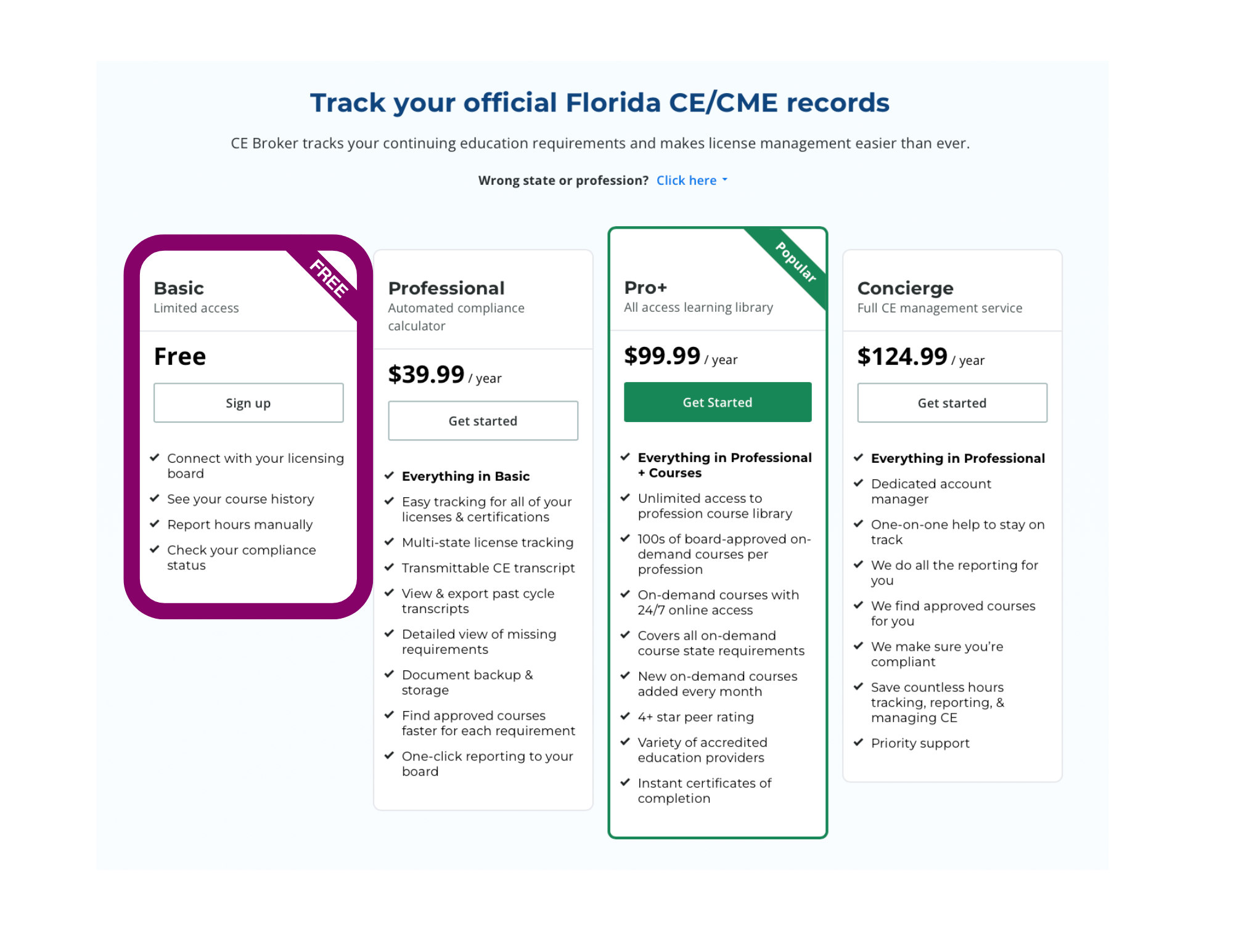 CE Broker Free Basic Account for Florida Nurses